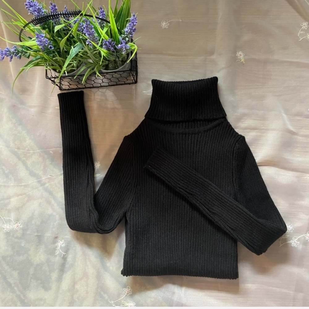 Black turtle neck